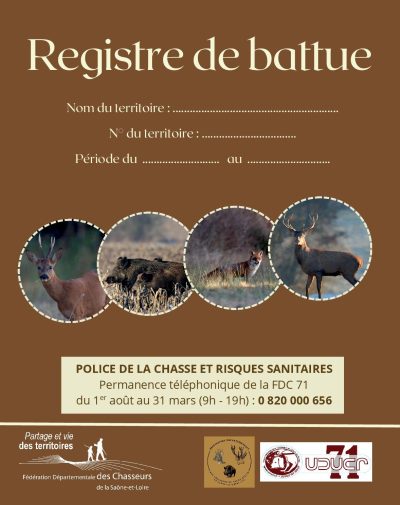 Registre de battue couv